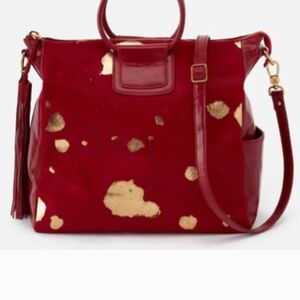 HOBO Red and Gold Tote Bag